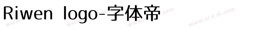 Riwen logo字体转换